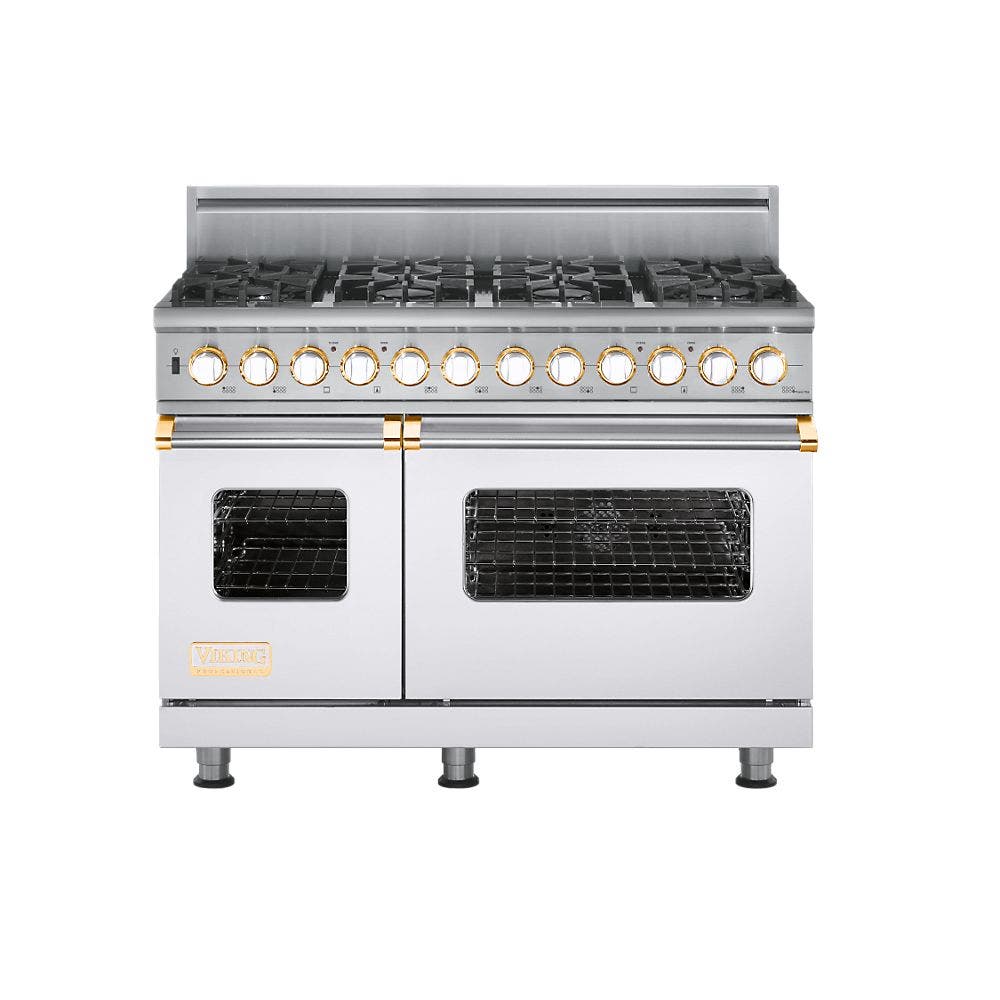 Viking VDSC5488BWHBR White with Brass Accent