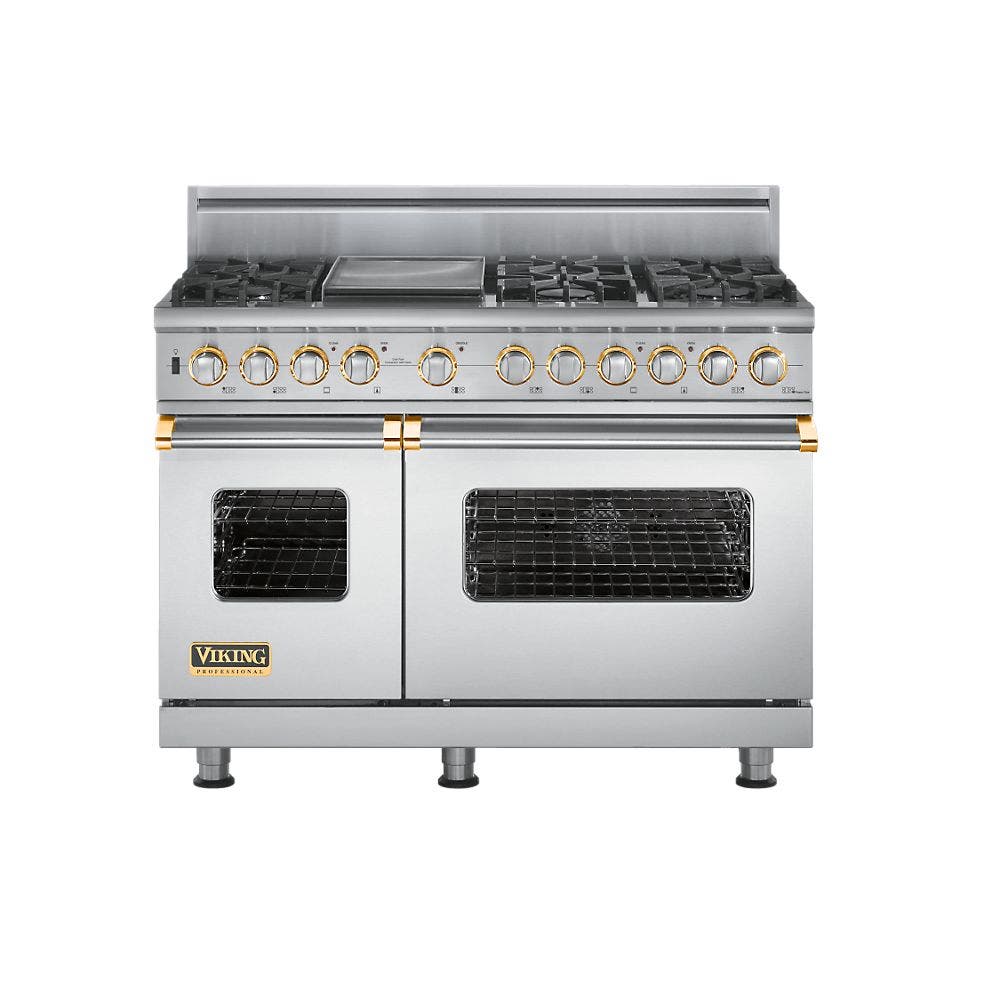 Viking VDSC5486GSSBR Stainless Steel with Brass Accent