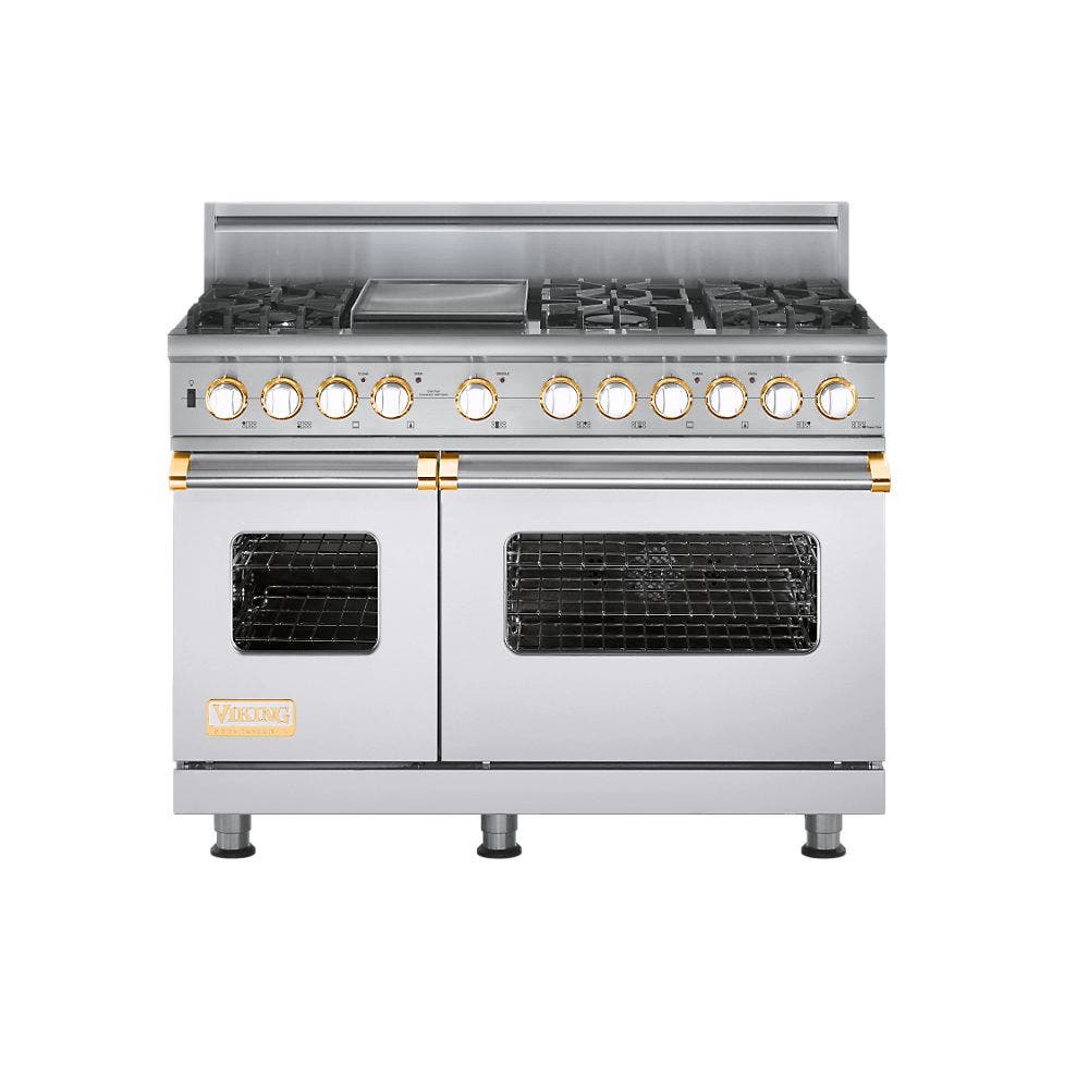 Viking VDSC5486GWHBR White with Brass Accent