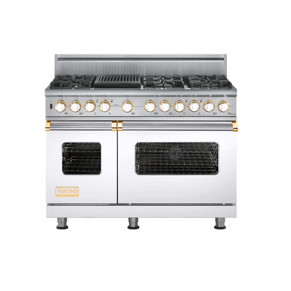 Viking VDSC5486QWHBR White with Brass Accent