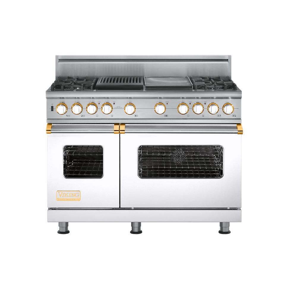 Viking VDSC5484GQWHBR White with Brass Accent