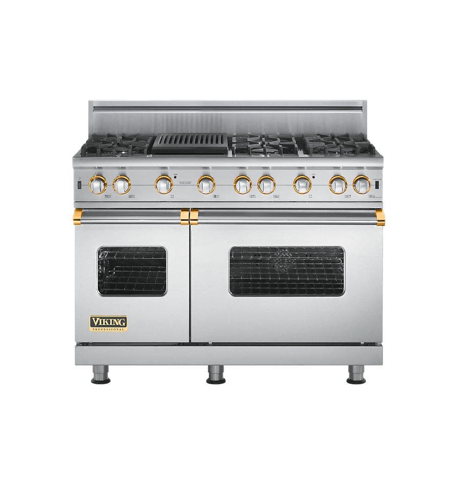 Viking VGCC5486QSSBR Stainless Steel with Brass Accent