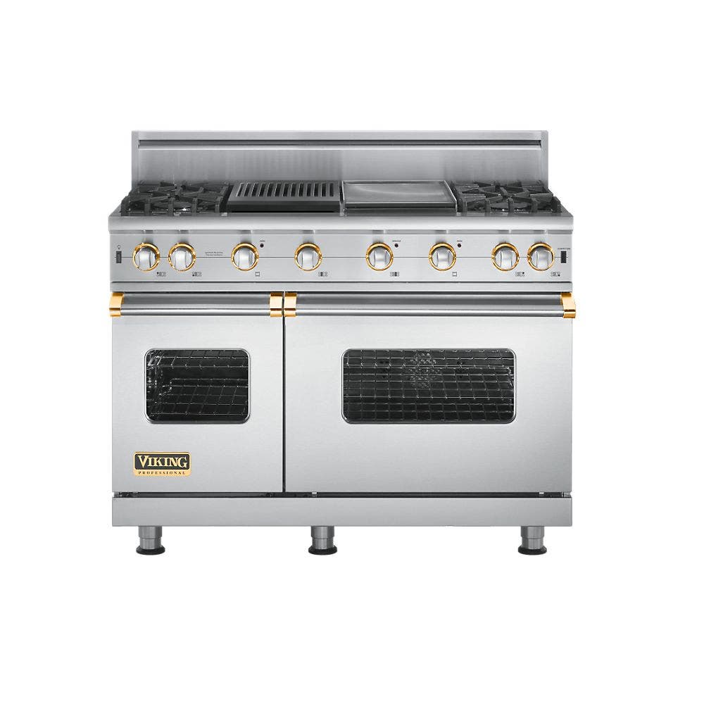 Viking VGCC5484GQSSBR Stainless Steel with Brass Accent