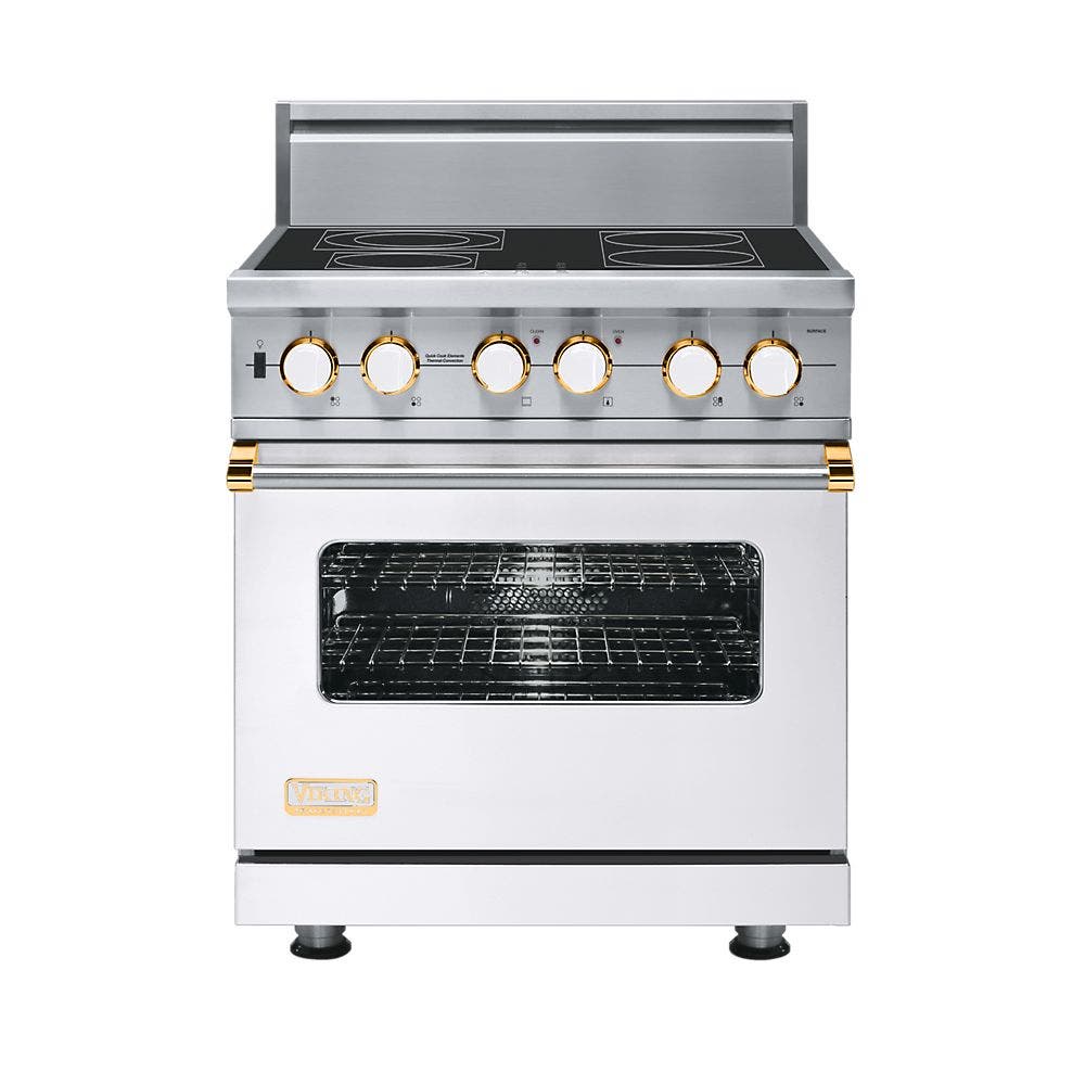 Viking VESC5304BWHBR White with Brass Accent