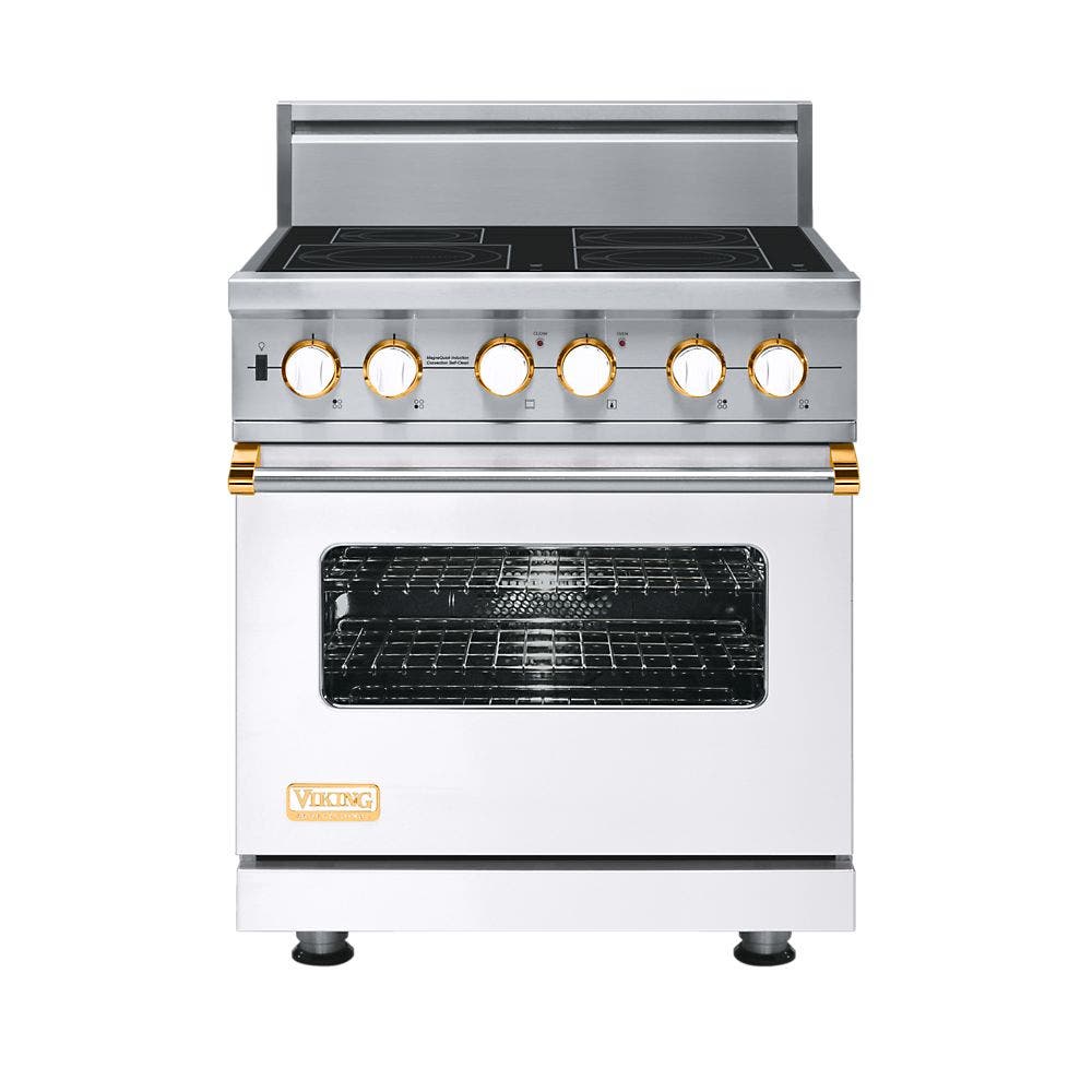 Viking VISC5304BWHBR White with Brass Accent