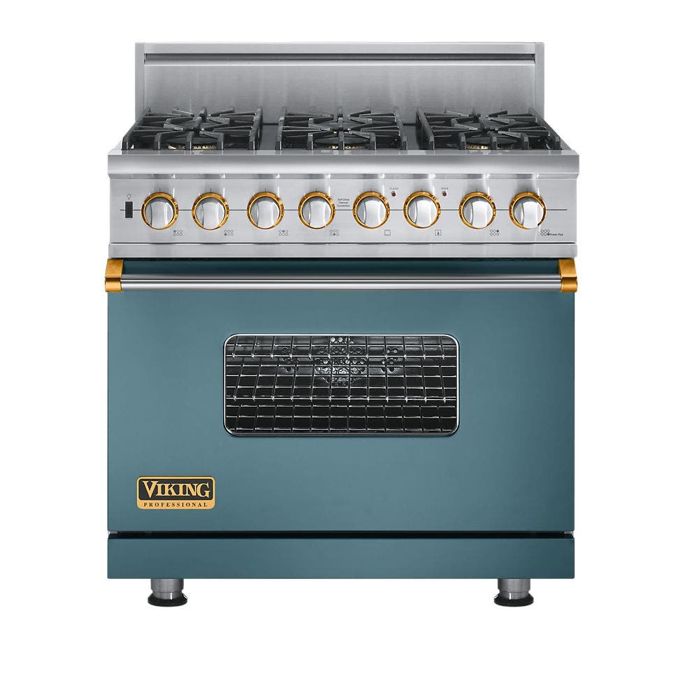 Viking VGSC5366BBR Custom Colors with Brass Accent