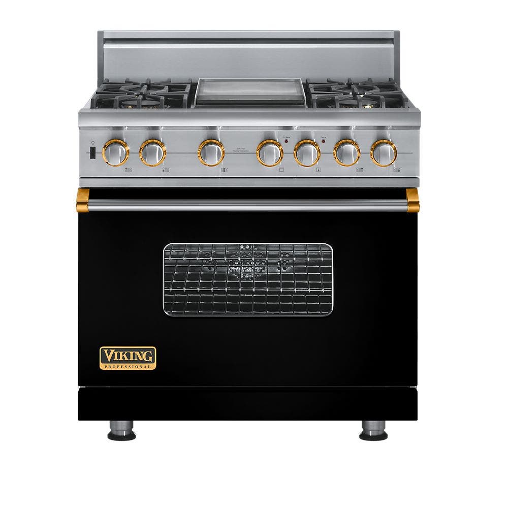 Viking VGSC5364GBKBR Black with Brass Accent