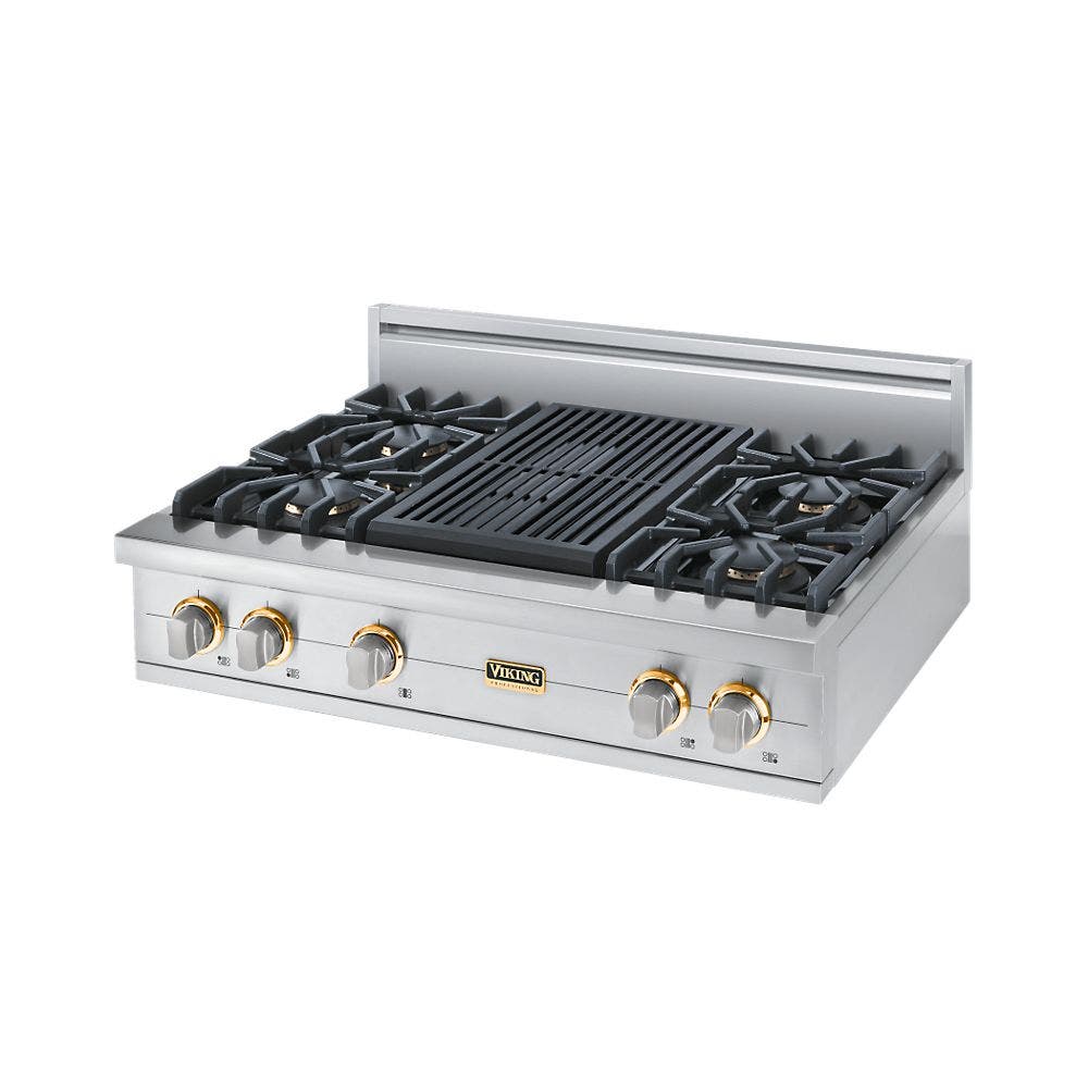Viking VGRT5364QSSBR Stainless Steel with Brass Accent