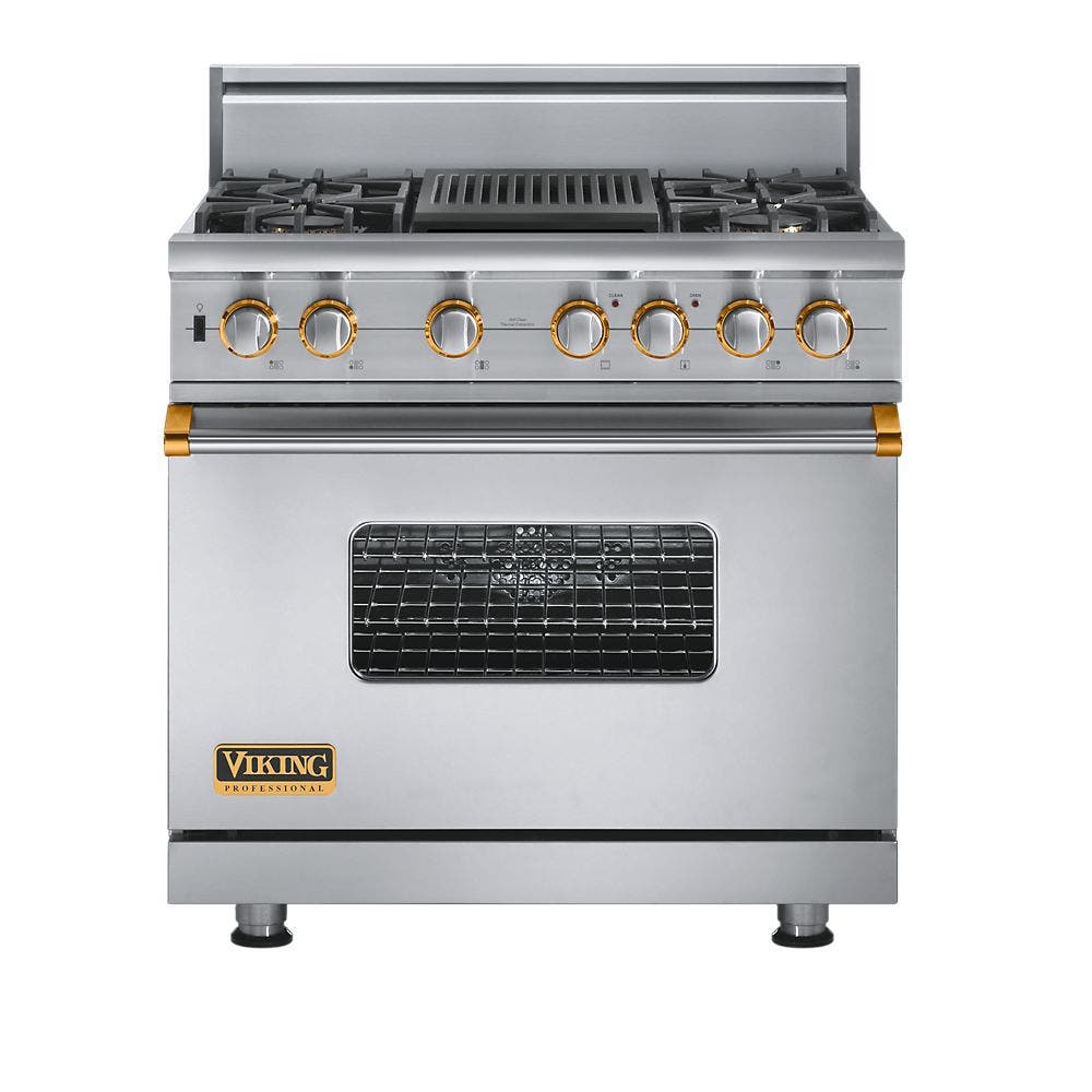 Viking VGSC5364QSSBR Stainless Steel with Brass Accent