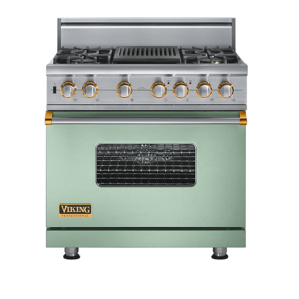 Viking VGSC5364QBR Custom Colors with Brass Accent