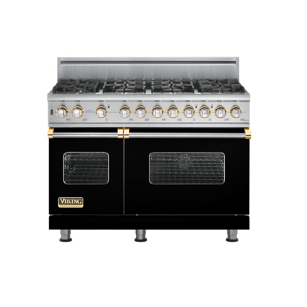 Viking VGSC5488BBKBR Black with Brass Accent