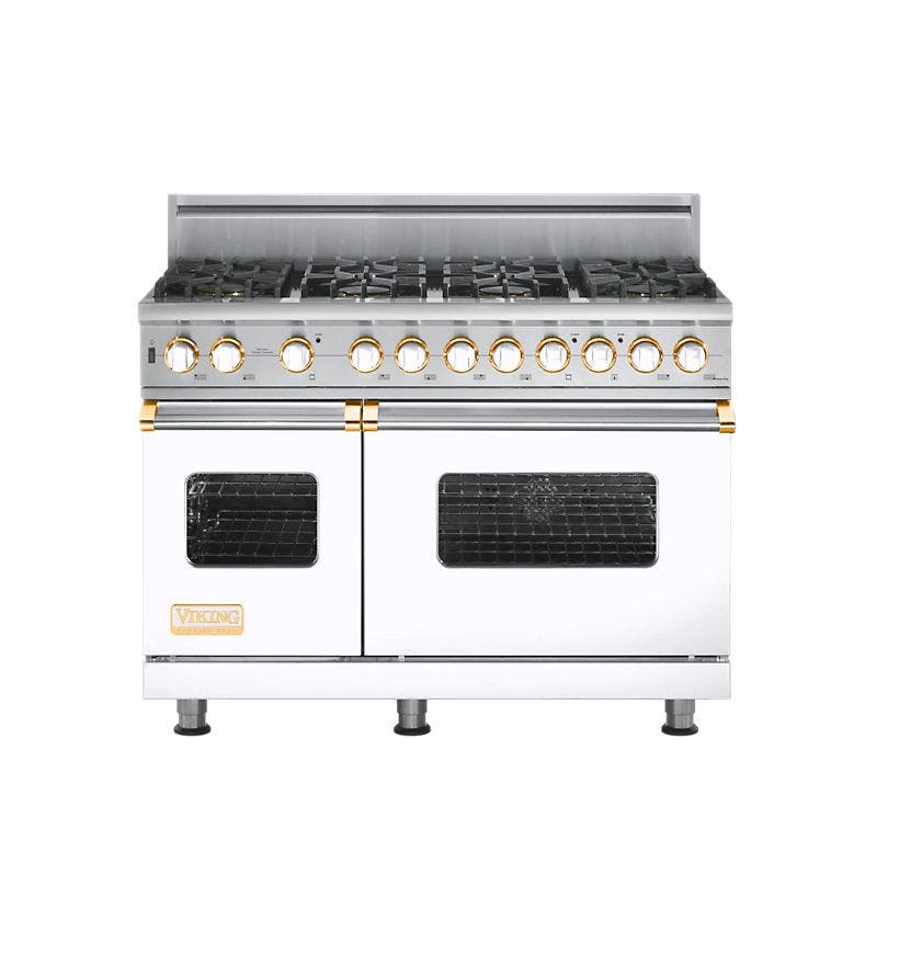 Viking VGSC5488BWHBR White with Brass Accent