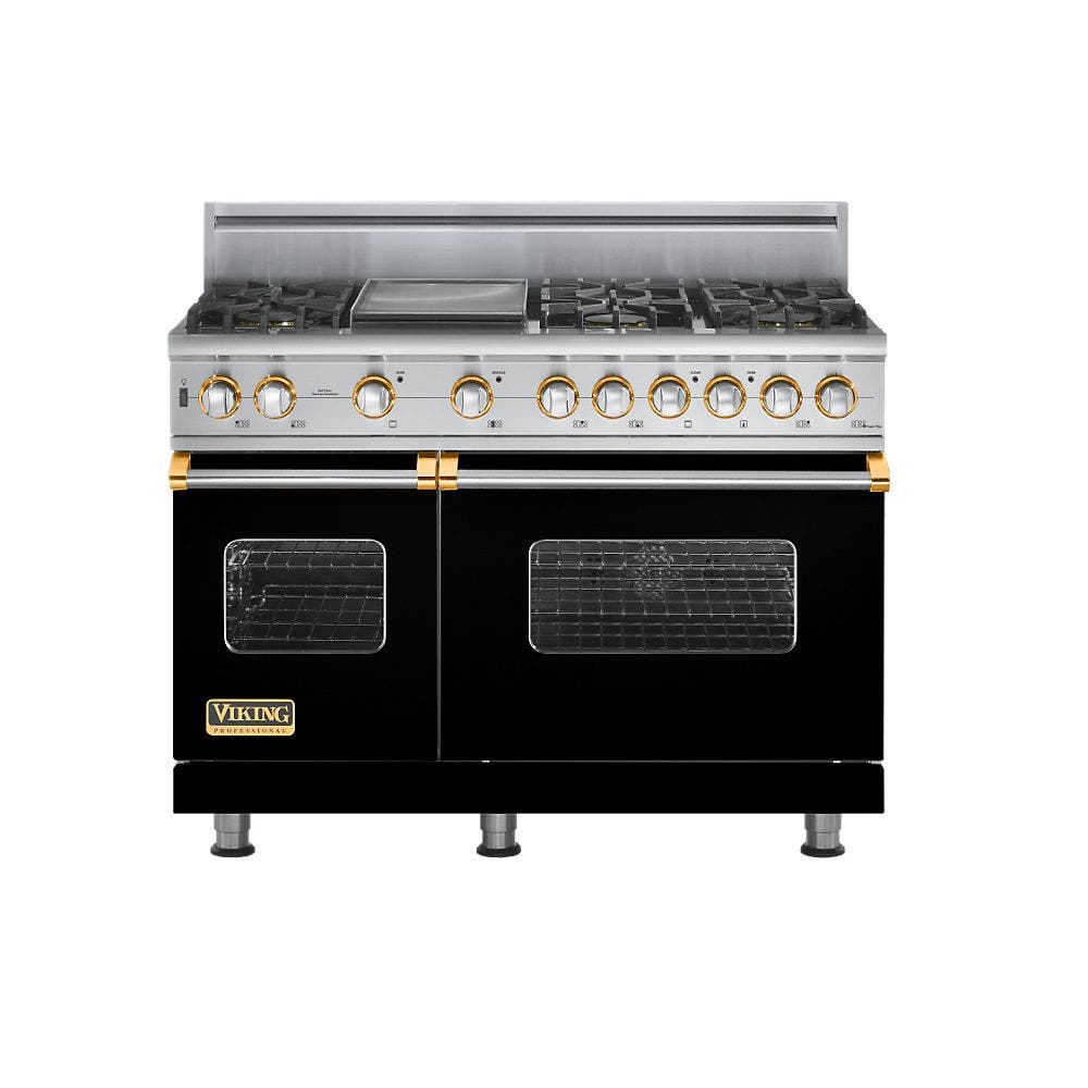 Viking VGSC5486GBKBR Black with Brass Accent