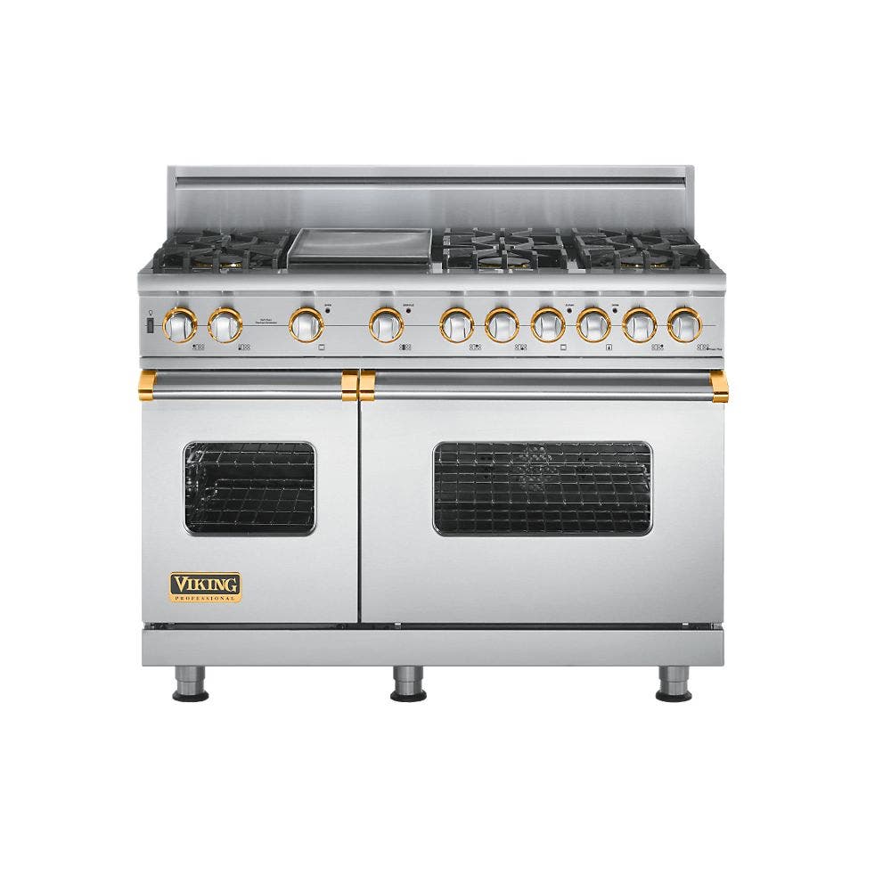 Viking VGSC5486GSSBR Stainless Steel with Brass Accent
