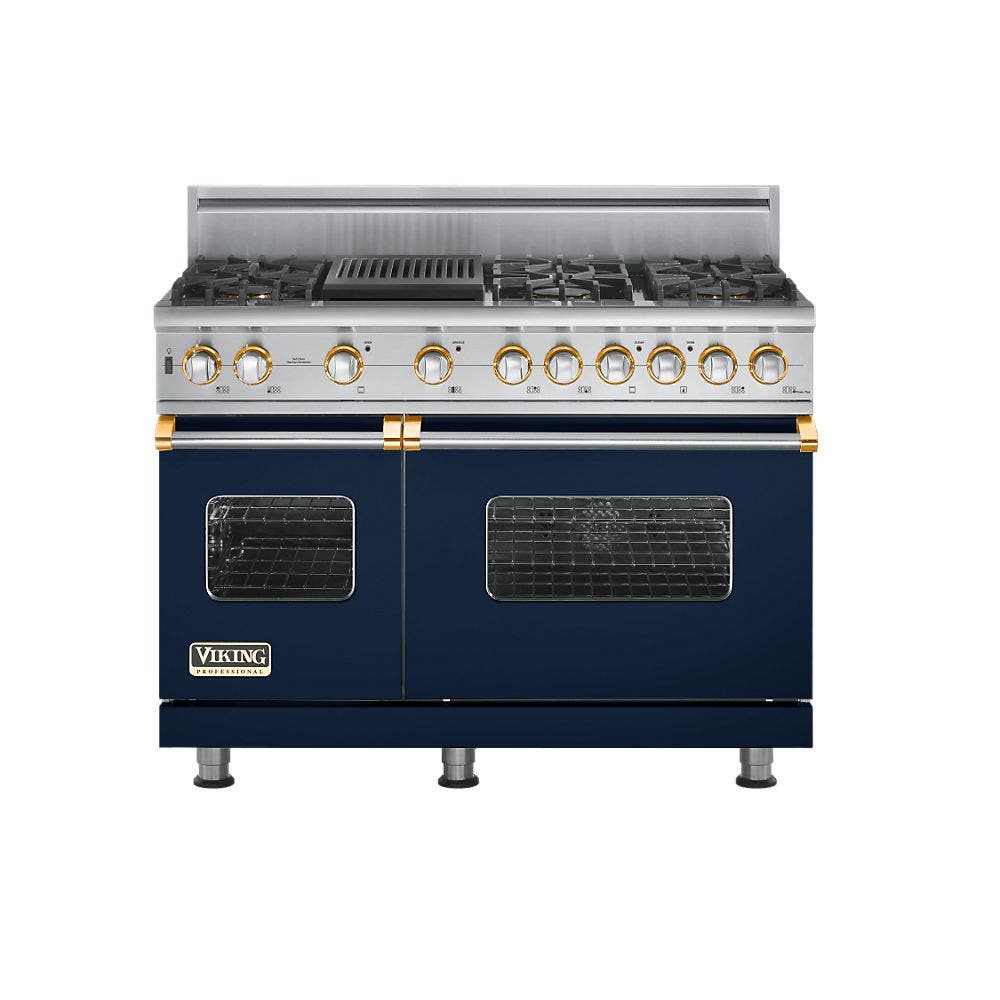Viking VGSC5486QBR Custom Colors with Brass Accent