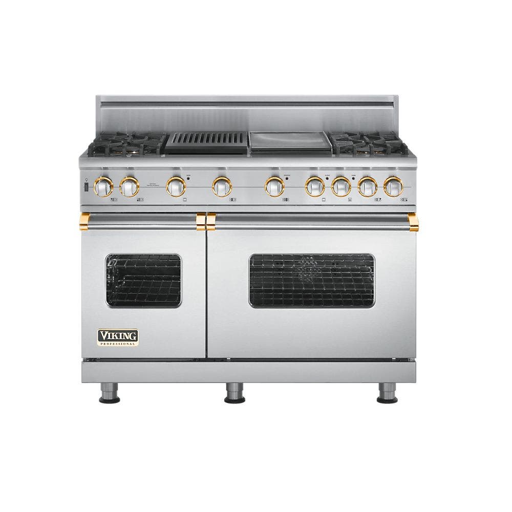Viking VGSC5484GQSSBR Stainless Steel with Brass Accent