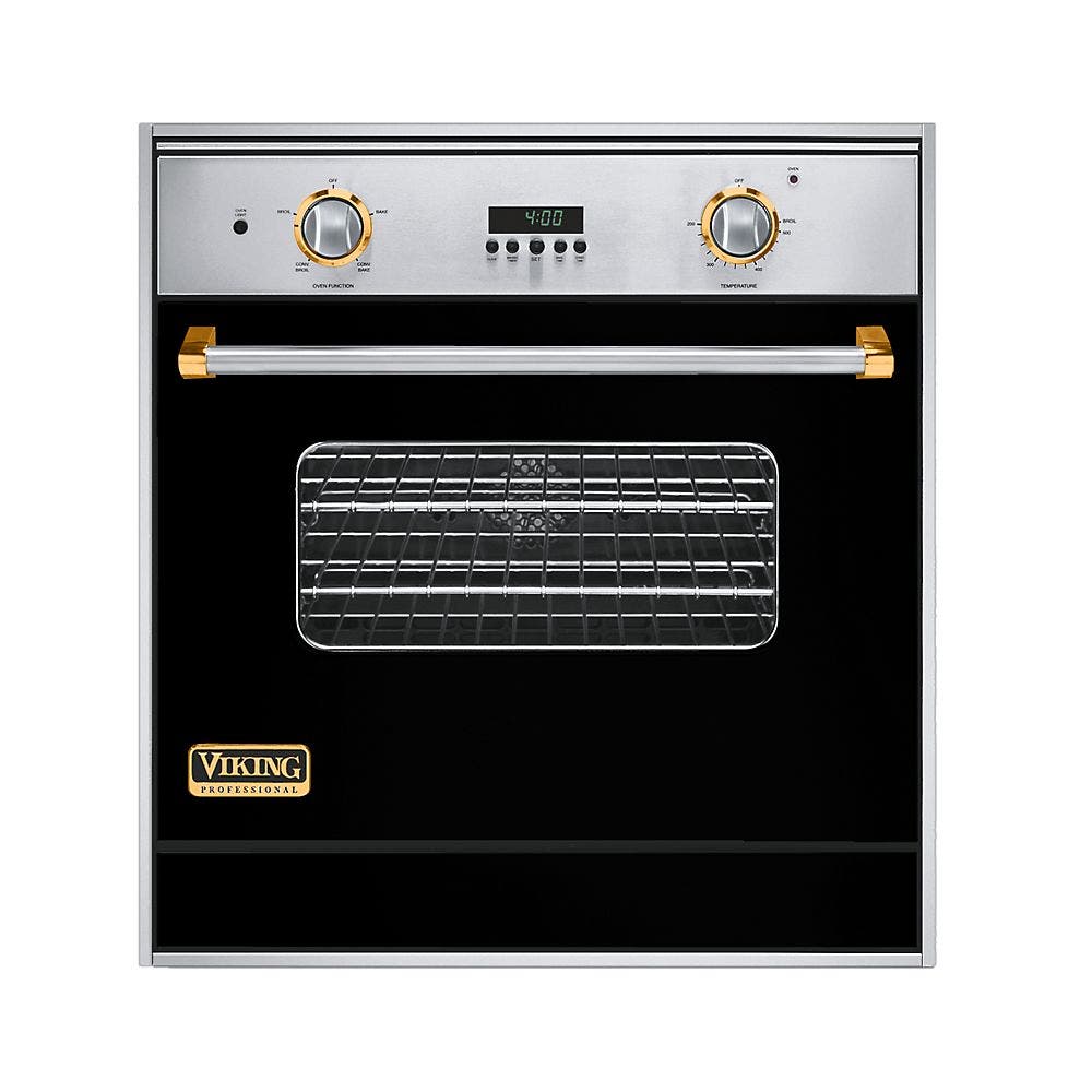 Viking VGSO100BKBRLP Black with Brass Accent