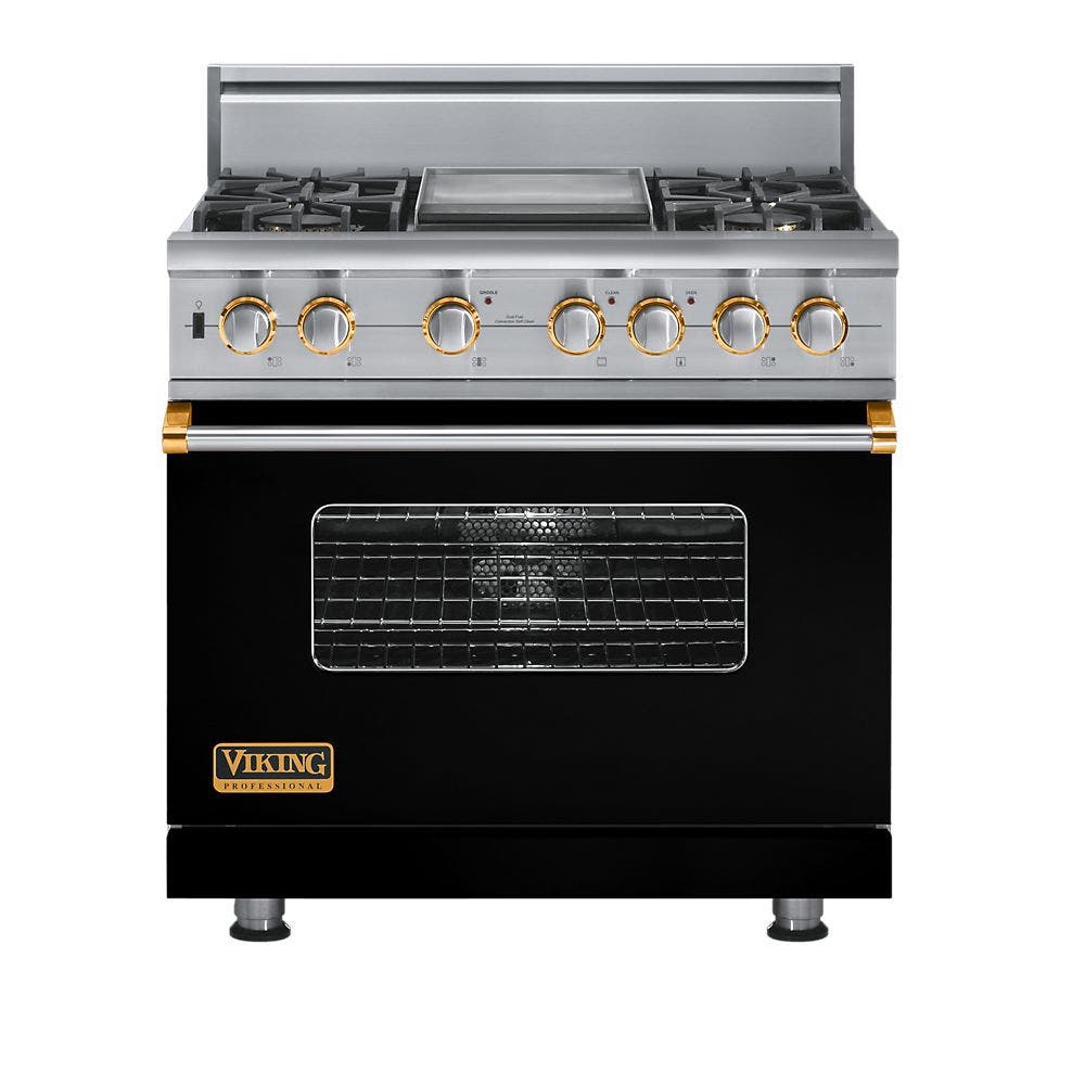 Viking VDSC5364GBKBR Black with Brass Accent