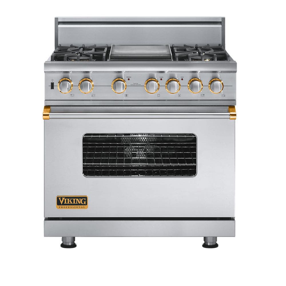 Viking VDSC5364GSSBR Stainless Steel with Brass Accent