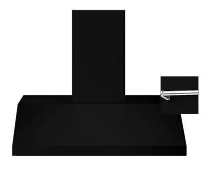 Viking DTWS42491BKCR Black with SS/Chrome Rail