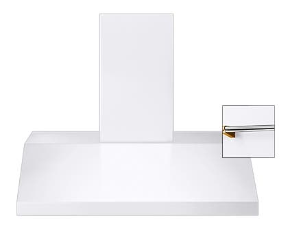 Viking DTWS42491WHBR White with Brass Accent Rail