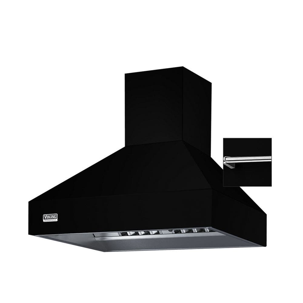 Viking VCWH3048BKCR Black with SS/Chrome Rail