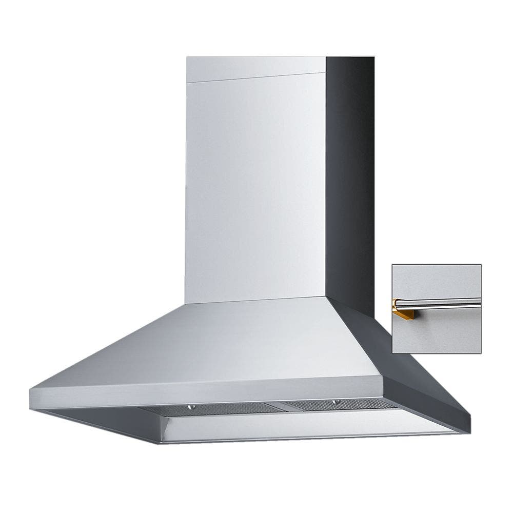 Viking DCH3042SSBR Stainless Steel with Brass Accent Rail