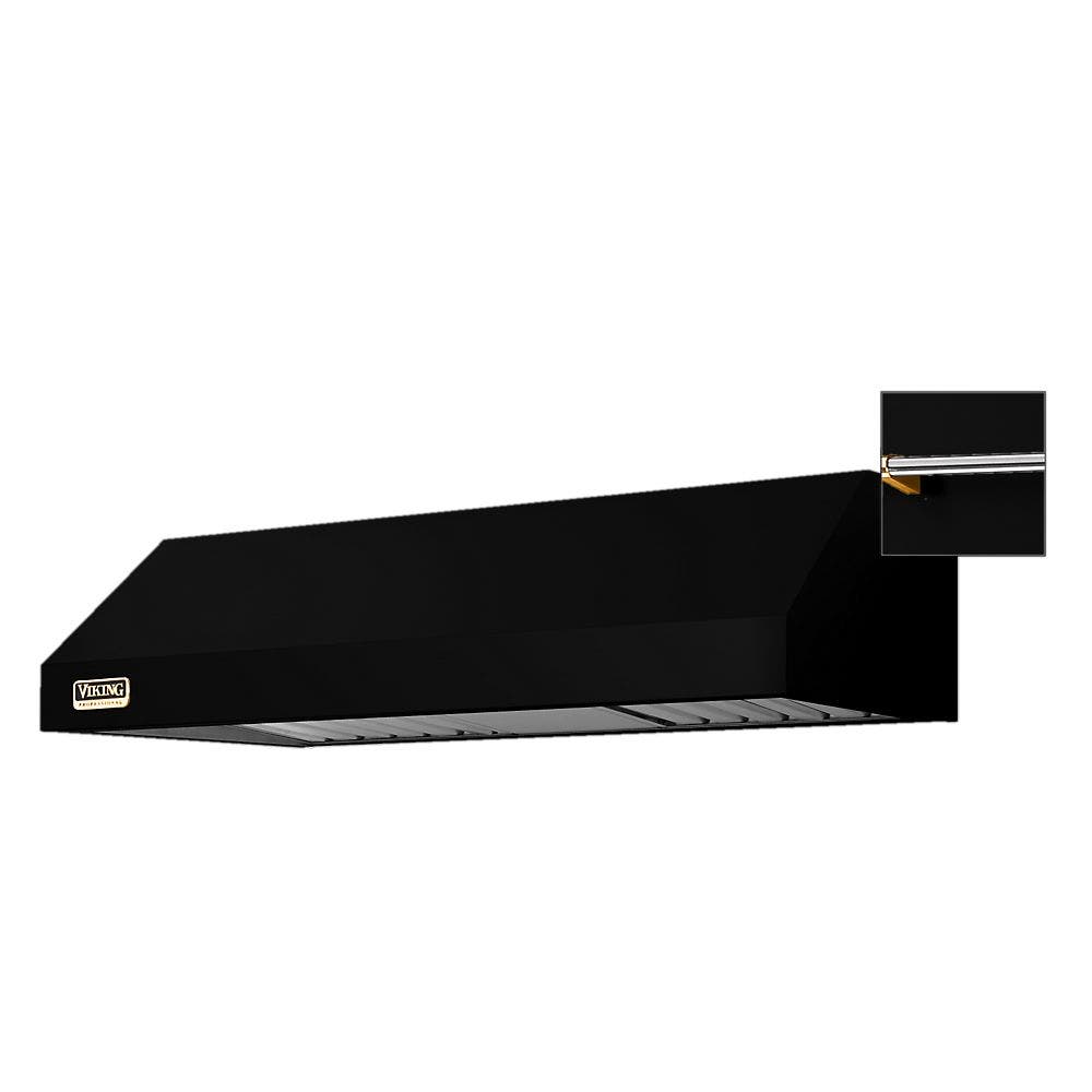 Viking VWH3010BKBR Black with Brass Accent Rail