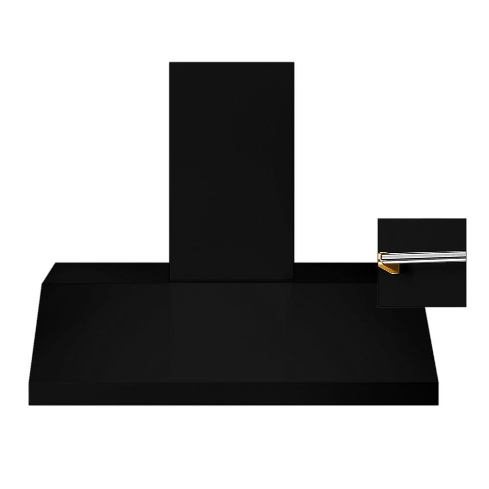 Viking DTWS36491BKBR Black with Brass Accent Rail