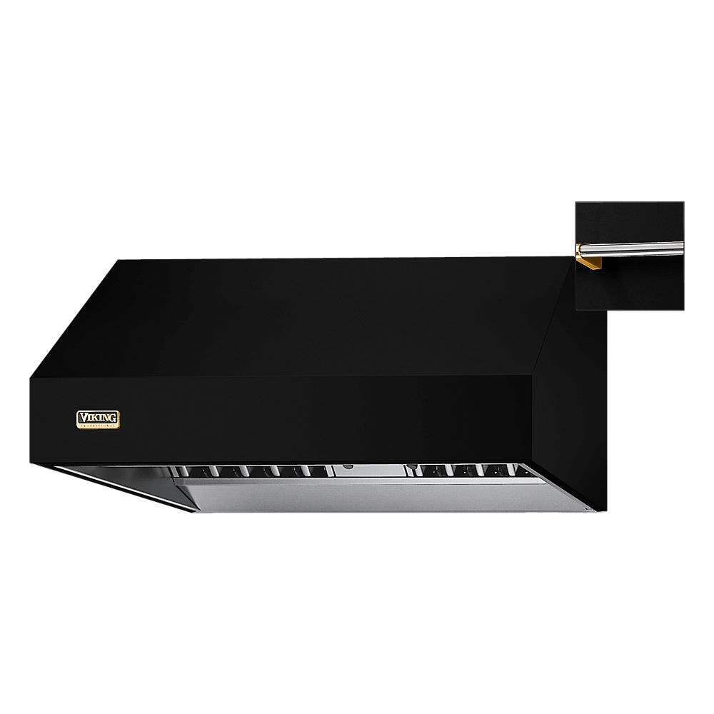 Viking VWH36481BKBR Black with Brass Accent Rail