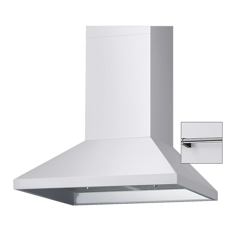 Viking DCH3642WHCR White with SS/Chrome Rail