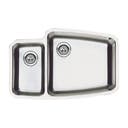 31" Undermount Double Bowl Stainless Steel Sink with 10" Large Bowl Depth, 18-Gauge, 18/10 Chrome/Nickel Content and 3-1/2" Drains