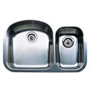 31" Undermount Double Bowl Stainless Steel Sink with 18-Gauge, 18/10 Chrome/Nickel Content and 3-1/2" Drains