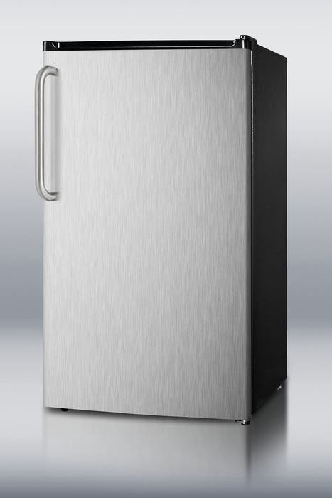 Summit FF43ESSSTB Stainless Steel with Pro Handle and Black Cabinet