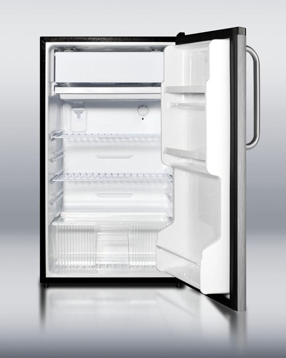 Summit FF43ESSSTB Stainless Steel with Pro Handle and Black Cabinet