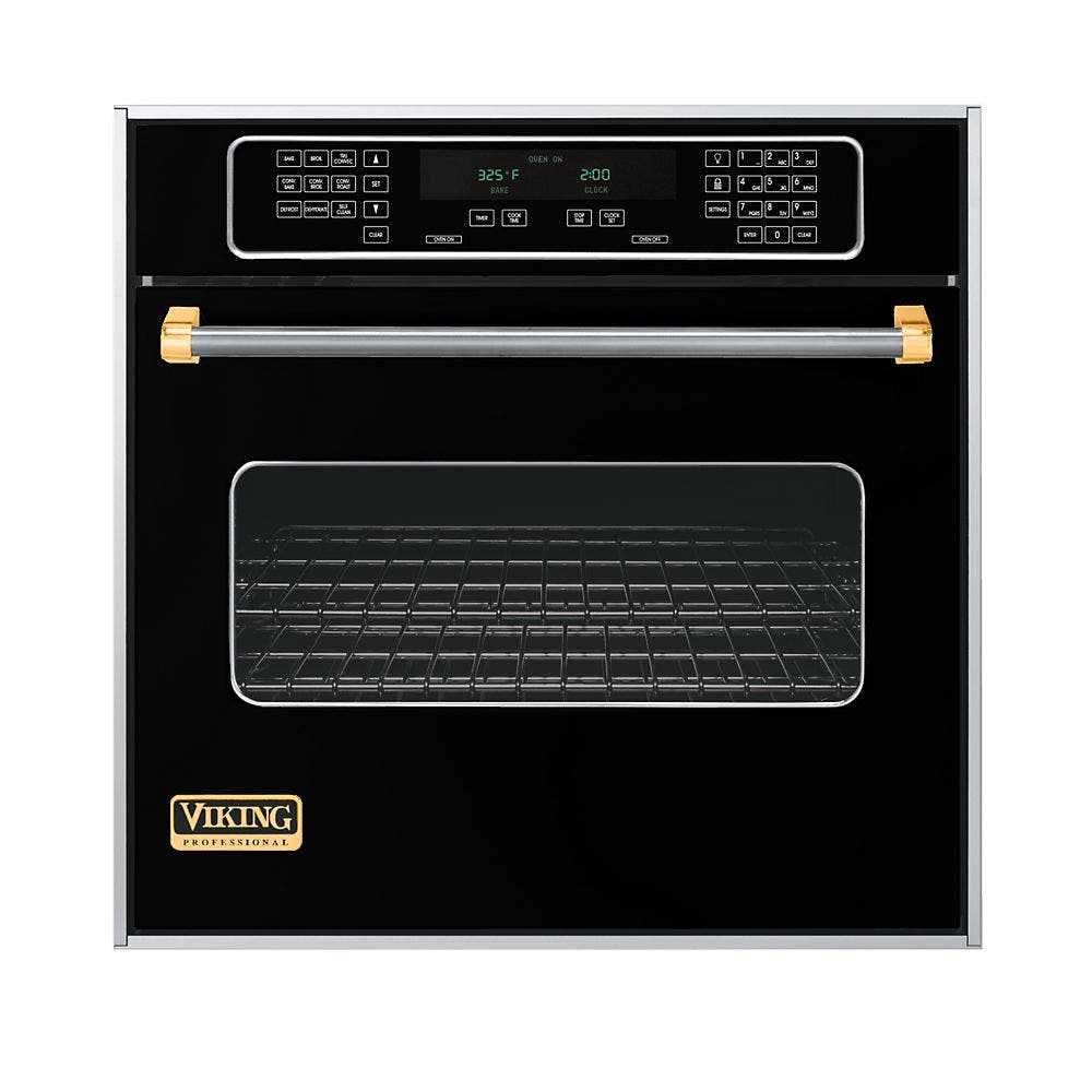 Viking VESO1302TBKBR Black with Brass Accent