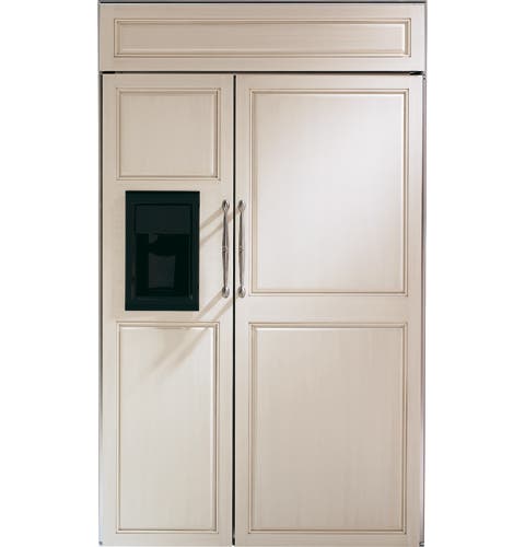 Monogram ZISB480DX Requires Custom Panels, Black Dispenser