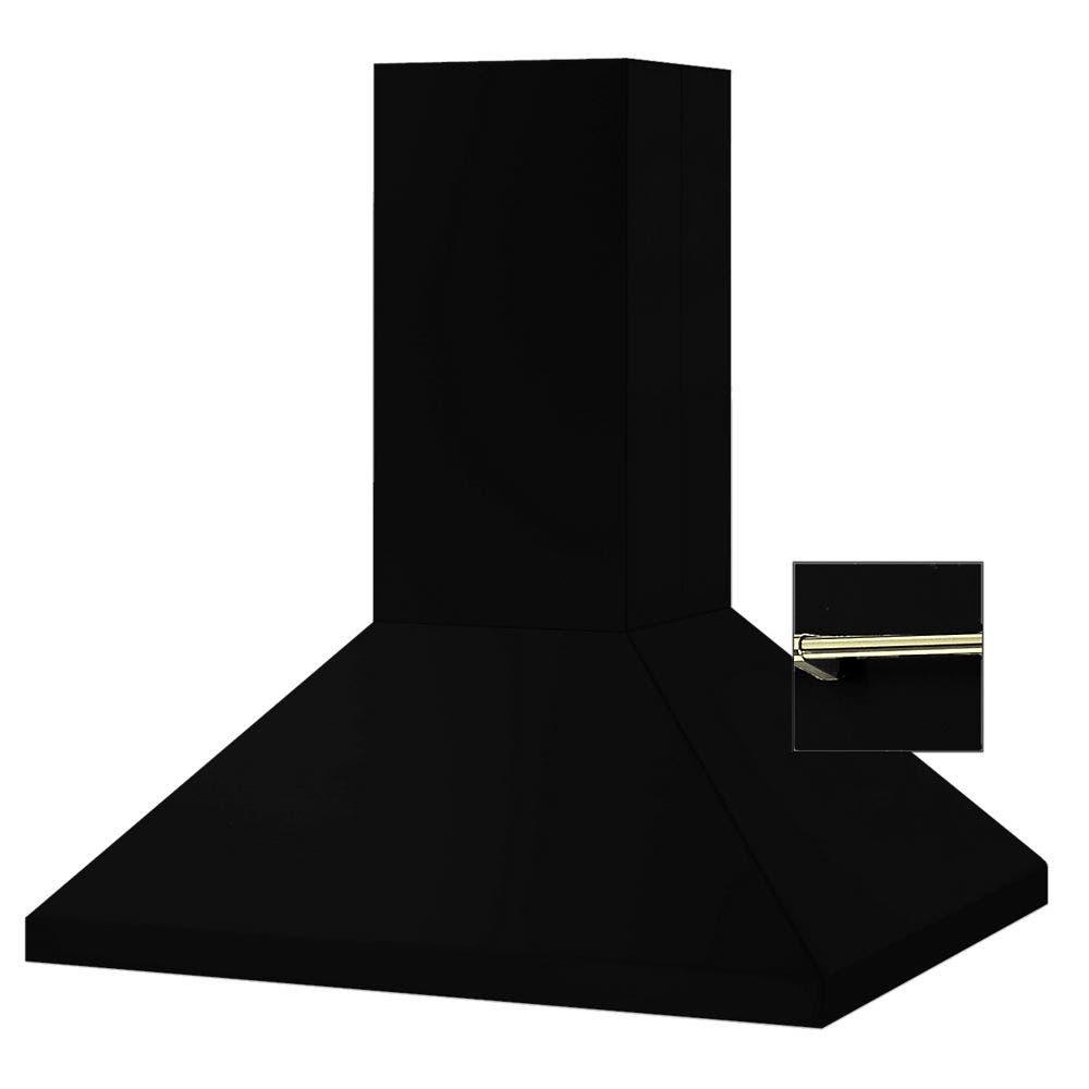 Viking DCIH4204BKBR4 Black with Brass Accent Rail