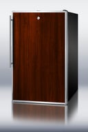 20" Compact Refrigerator with 4. 1 cu. ft. Capacity, 2 Adjustable Glass Shelves, Door Lock, Manual Defrost, ADA Height Compliance and Jet Cabinet
