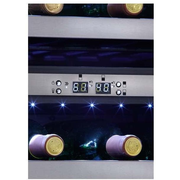 Danby DWC153BLSST 24" Undercounter Dual Zone Wine Cooler