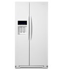 26.0 cu. ft. Side by Side Refrigerator with 4 Spill Shield Glass Shelves, Humidity-Controlled Crispers, External Ice/Water Dispenser and LED Theatre Lighting