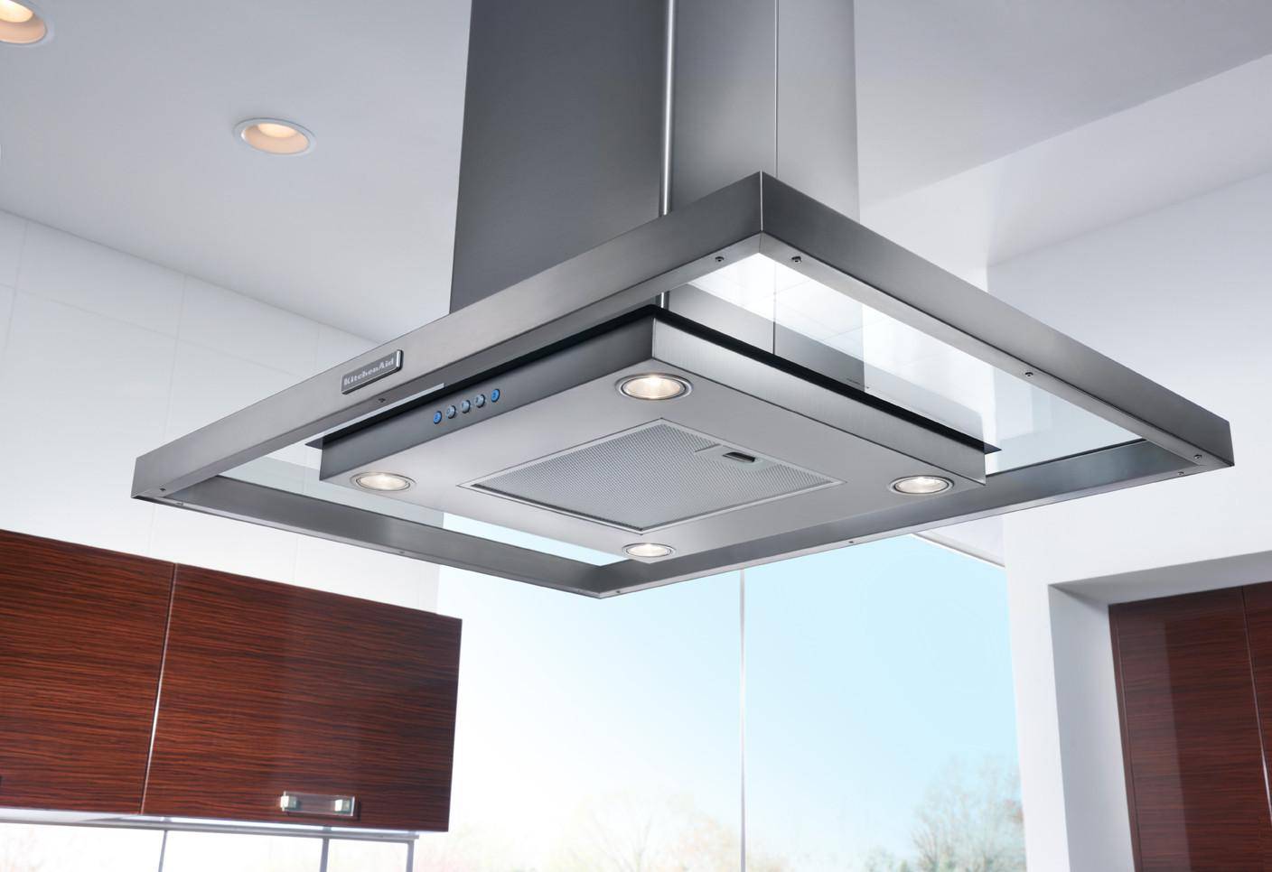KitchenAid KXI2536YSS 36" Island Chimeny Range Hood