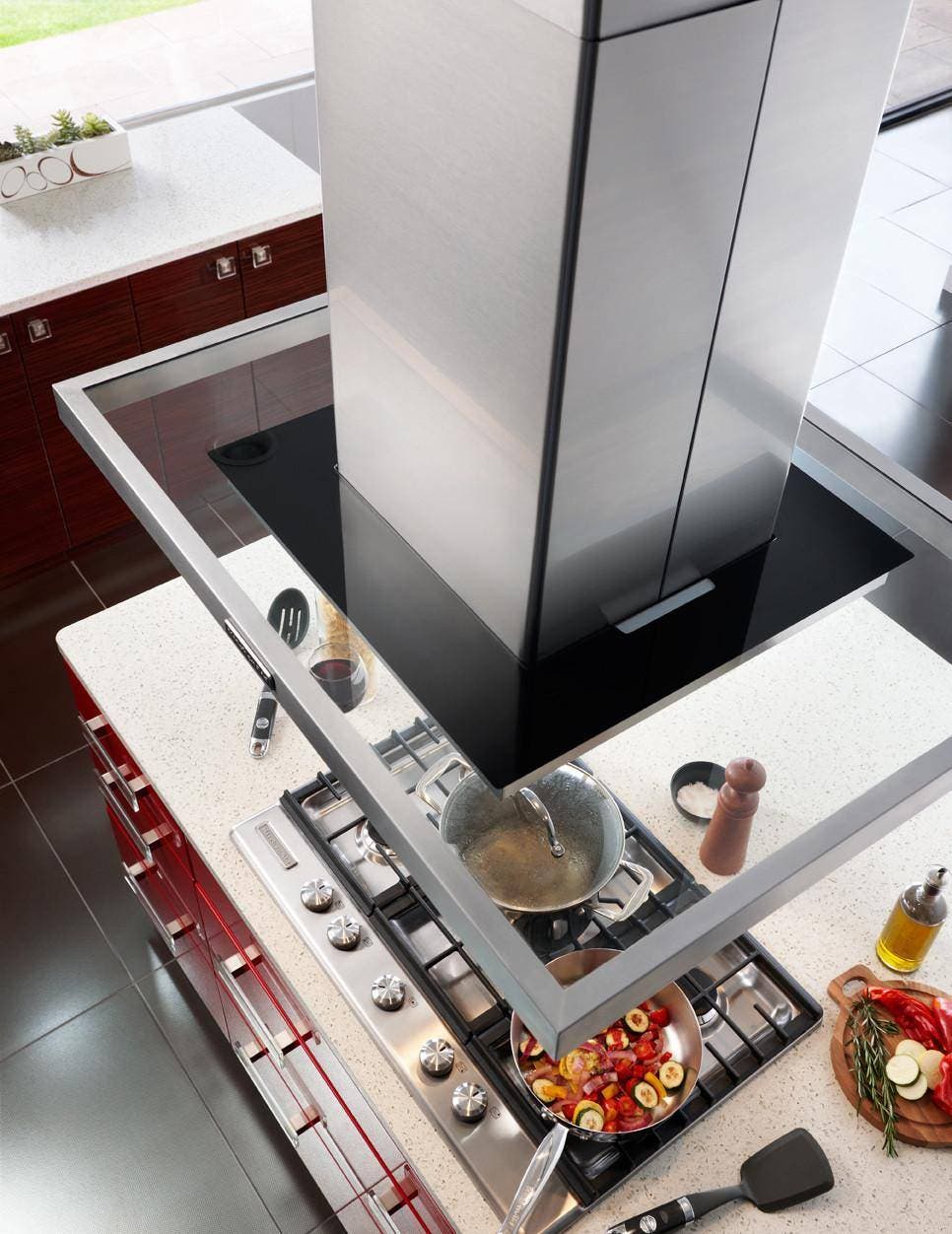 KitchenAid KXI2536YSS 36" Island Chimeny Range Hood