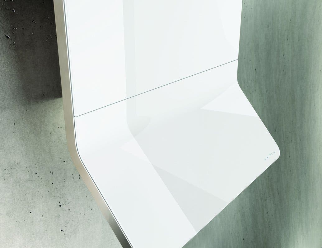 Zephyr AHZM90AWX White Glass