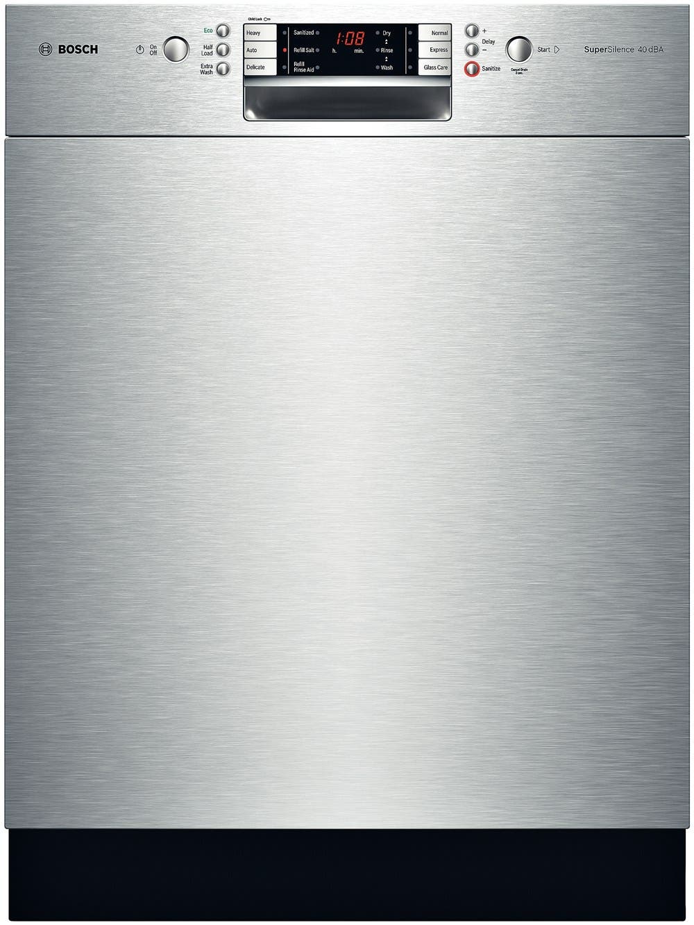 Bosch SHE8ER55UC Stainless steel