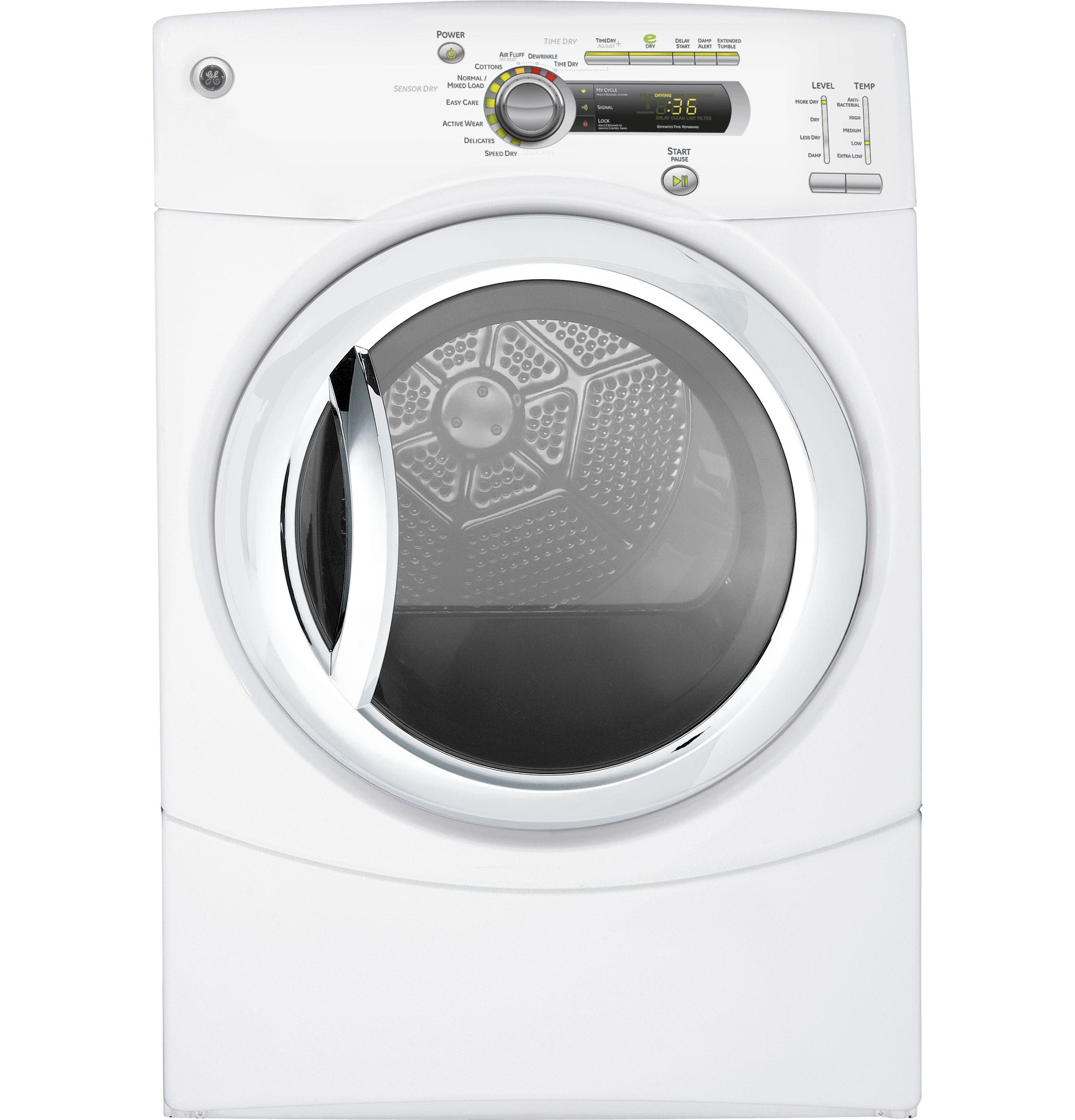 GE GFDN240ELWW White on White