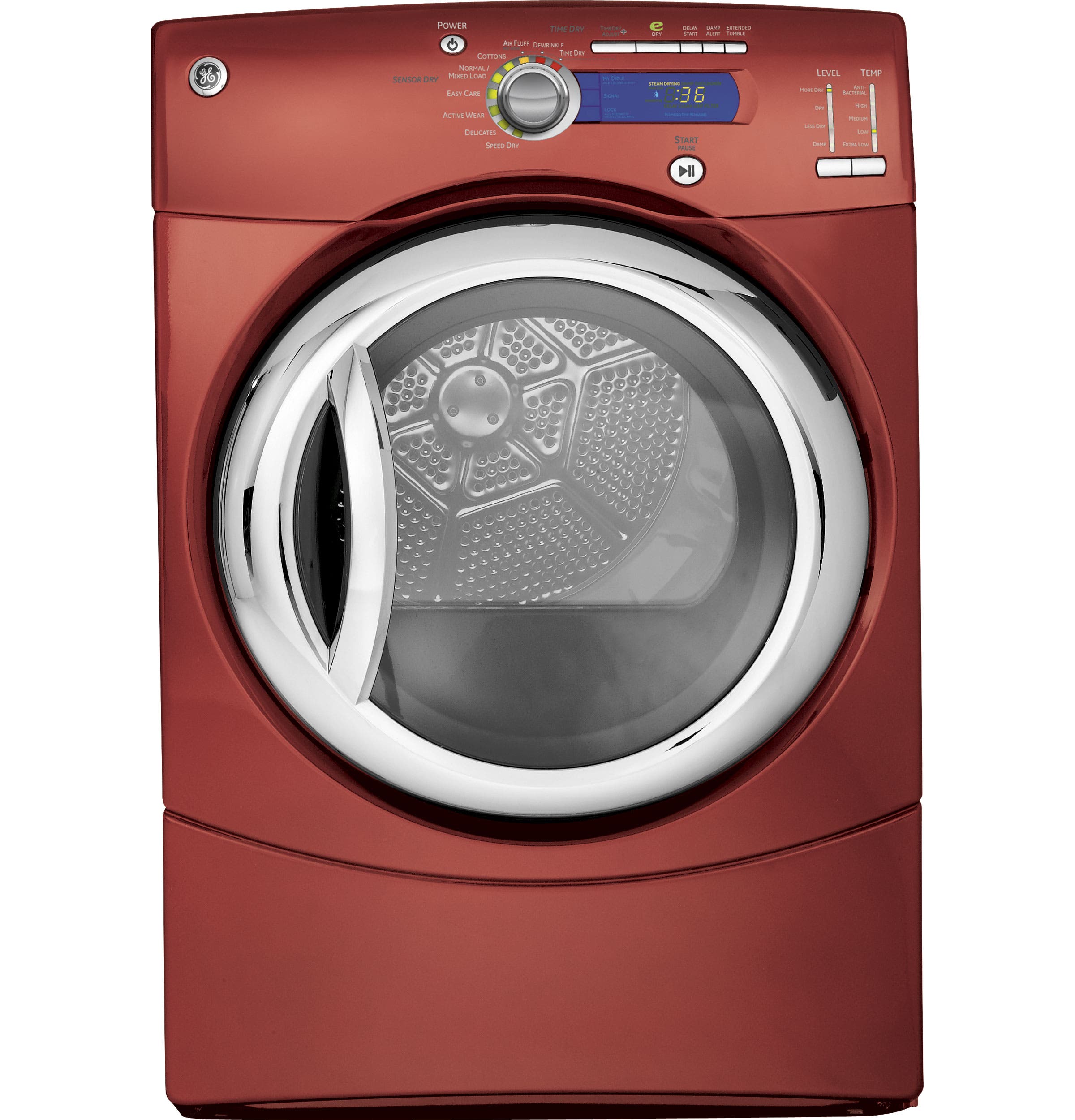GE GFDN245ELMV Vermilion Red