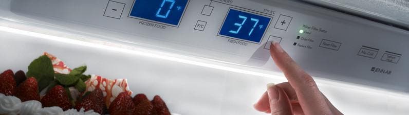 Jenn Air JS42NXFXDW 42" Built-in Side by Side Refrigerator