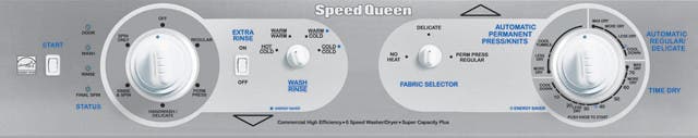 Speed Queen CTSA9AWN 27 Inch Stacked Gas Washer/Dryer