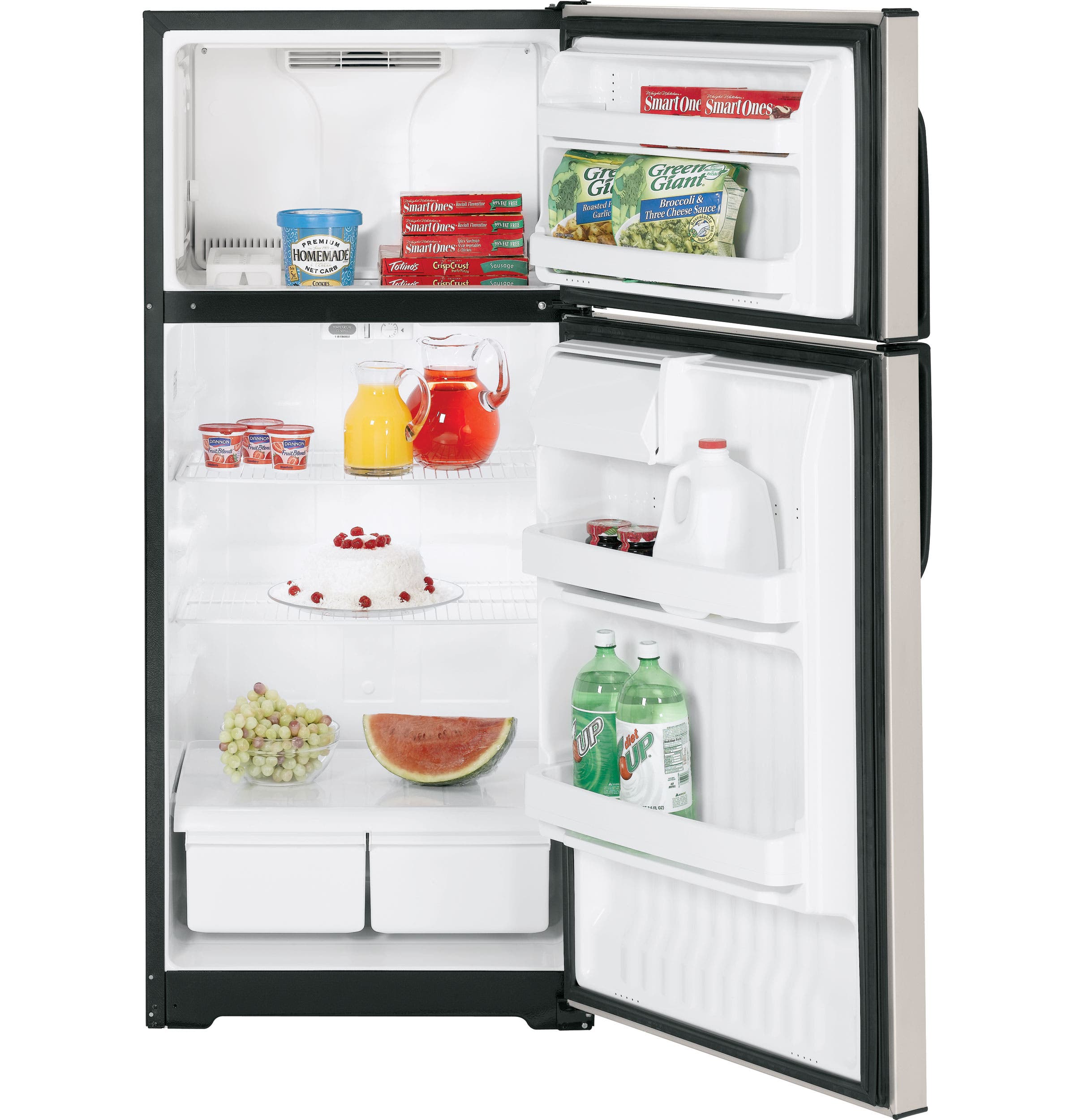 Hotpoint HTM17BBSSA 16.6 cu. ft. Freestanding Top-Freezer Refrigerator